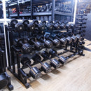 Kit Dumbbell Monobloco Injetado 12 ao 30KG + Suporte